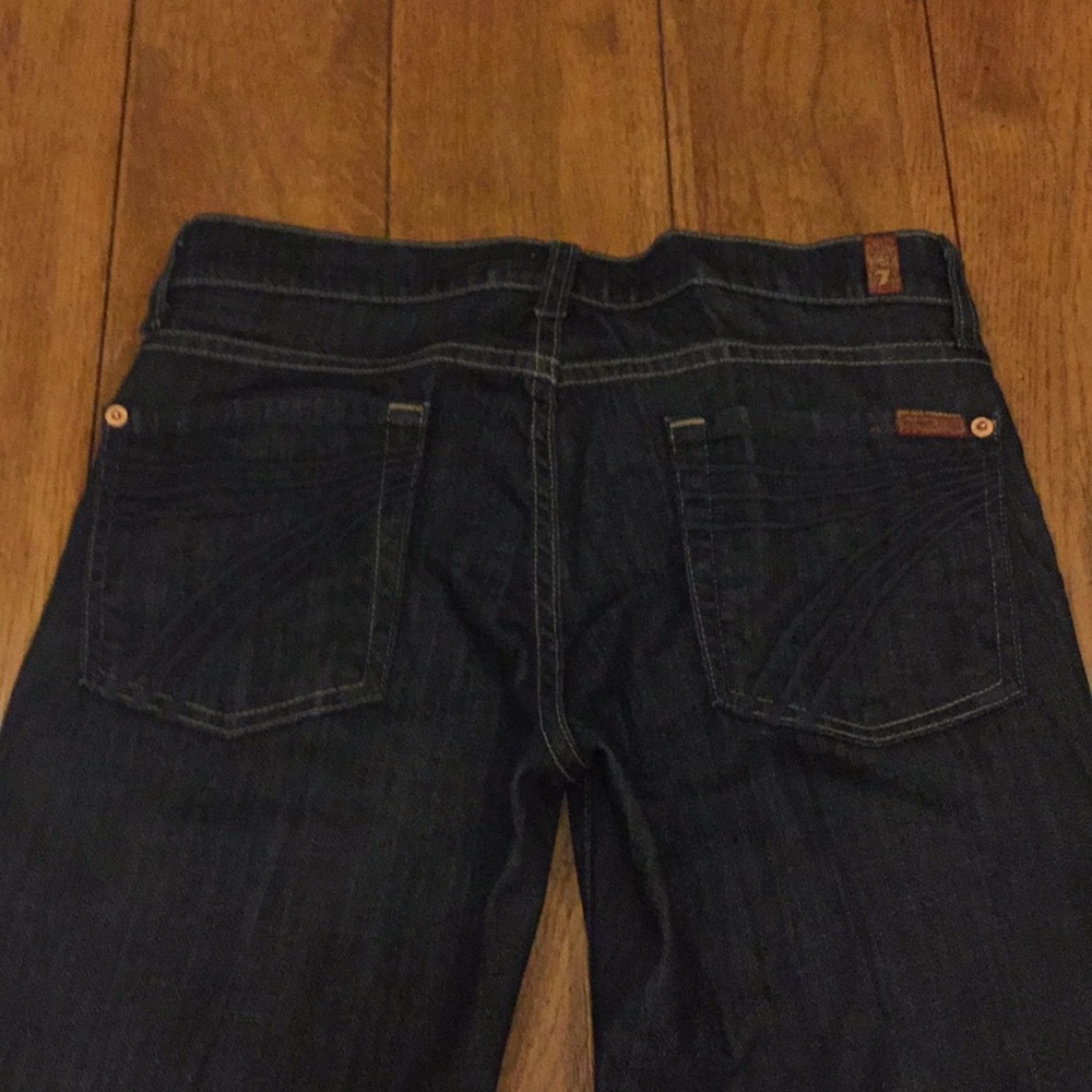 7 for all mankind cropped dojo jeans size 27